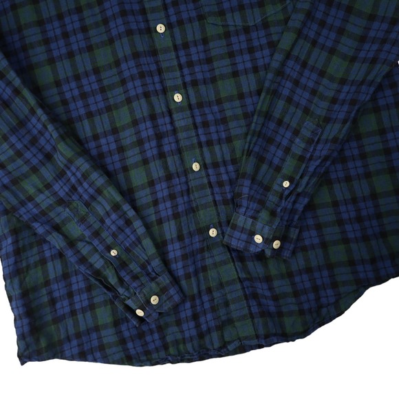 Barbour Williams Linen Button Down Shirt - Picture 3 of 9